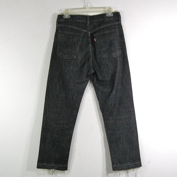 LEVI'S WEDGIE Straight Crop Released Hem Jeans 29 - Picture 4 of 12